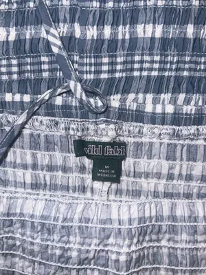 blue & white gingham dress. thumbnail 7