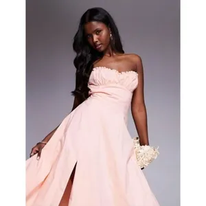 NWOT House of CB Clarabelle midi sundress in peach M thumbnail 2