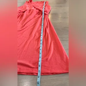 Prana twist front sleeveless dress coral pink size large thumbnail 5