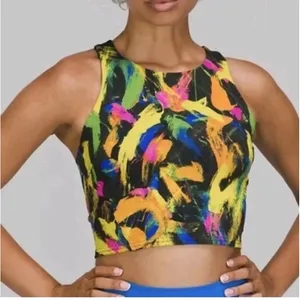 Lululemon Wunder Train High Rise Shorts & Top Set 6 Undertone Black Multi Print thumbnail 3