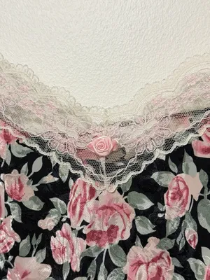 Vintage Floral Lace Cami Size Medium Tank Top USA Sears 90s Y2K thumbnail 5