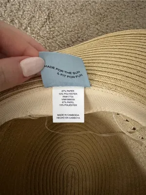 NWOT straw cowboy beach hat thumbnail 7