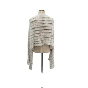 Free People Caught Up Crochet Bell Sleeve Crop‎ Sweater Boho Womens Size Small thumbnail 10