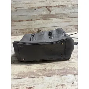 Kate Spade New York Leighton Pebbled Leather Gray Satchel Handbag Old Purse thumbnail 6