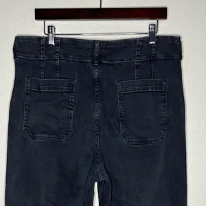 Anthropologie Maeve The Colette High Rise Crop Wide Leg Jeans Patch Pocket thumbnail 7
