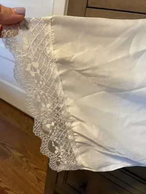 Bridal Silk Robe White Size L thumbnail 4