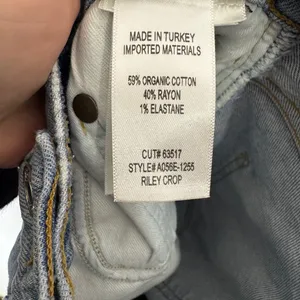 agolde riley crop Jeans Size 24 Light‎ Wash thumbnail 6