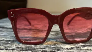 Stylish Red Sunglasses with Red Lens thumbnail 1