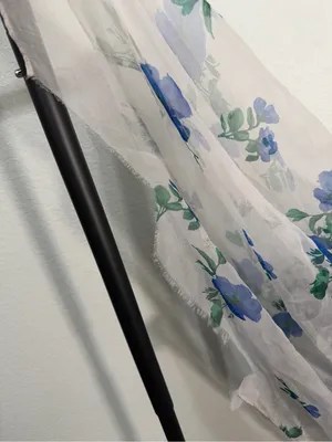 BHLDN Kendall High-Neck Scarf Floral Organza Maxi Dress Size Large thumbnail 8
