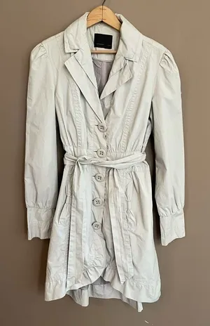 Vero Moda Lightweight Button Front‎ Trench Khaki M thumbnail 1