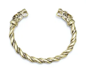 Men's Wolf Head Bracelet with Two-Tone Finish thumbnail 1
