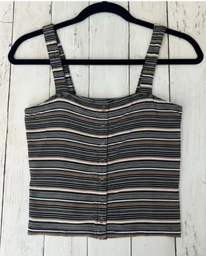 American Eagle Women's Small Ribbed Crop Top thumbnail 1
