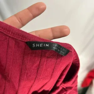 SHEIN Burgundy Rib Knit Drawstring Ruched Bodycon dress Size Small thumbnail 3