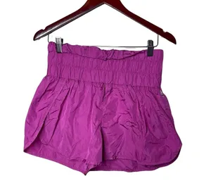 Free People The Way Home Shorts in Foglove magenta sz L thumbnail 1