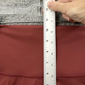 Lululemon Wunder Train High Rise Shorts 6" Chianti Maroon Athletic Biker Women 4 thumbnail 7
