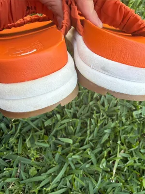 Sorel Roaming Two Strap Slide Sandals Orange Puff Strap Comfort Slides Size 7 thumbnail 6