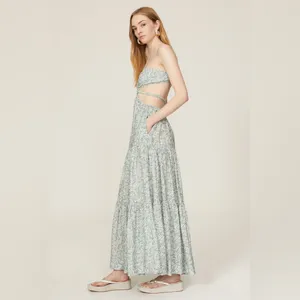 SIMKHAI Laurel‎ Palm Leaf Maxi in Suft Print Size xs thumbnail 5