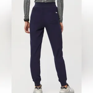 Figs Navy High Waisted Zamora Jogger Scrub Pants thumbnail 2