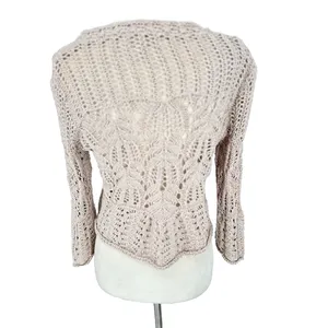 Vtg‎ Dressbarn Y2K Sweater Cardigan Crochet S Bell Sleeve Hippie Boho Festival thumbnail 5