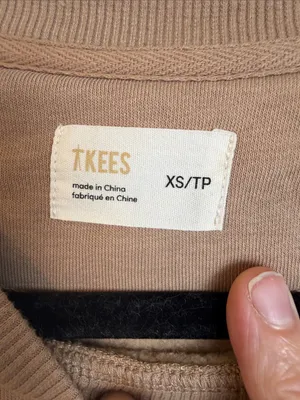 Tkees women’s Crewneck Sweatshirt in Taupe xsmall thumbnail 5