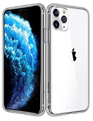 iPhone 11 Pro Max Clear Phone Case White thumbnail 1
