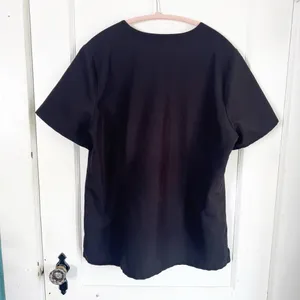 FIGS Technical Collection Catarina One Pocket Scrub Top Black Short Sleeve Large thumbnail 9
