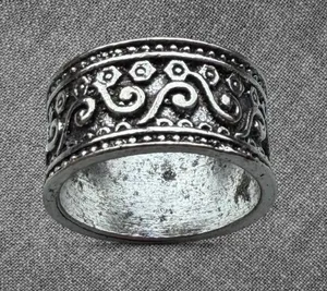 Vintage Silver Ornate Pattern Ring Size 5.5 thumbnail 1
