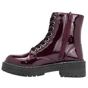 TRUE CRAFT Women’s Faux Leather Combat Boots thumbnail 3