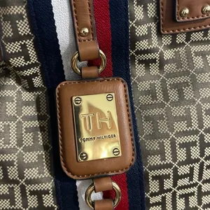 Tommy Hilfiger Monogram Jaden Tote Bag Canvas Faux Leather Classic thumbnail 5