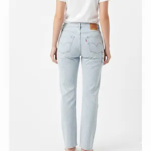 Levi's 501 Original Fit Women Size 31X30 Striped Denim Button Fly Straight Leg thumbnail 2