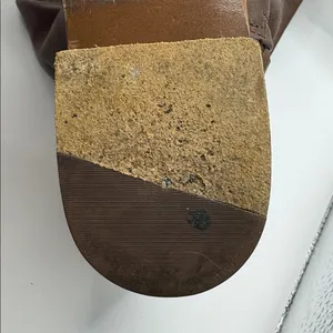 Tory Burch Marlene Riding Boots Brown Leather 9M Gold Buckle Equestrian Tall thumbnail 12