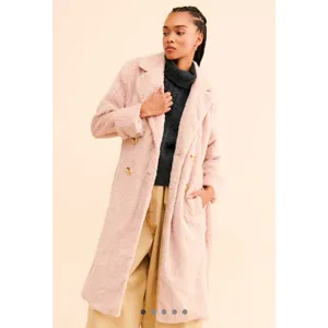 Free People Cuff it Coat Pink size S thumbnail 2