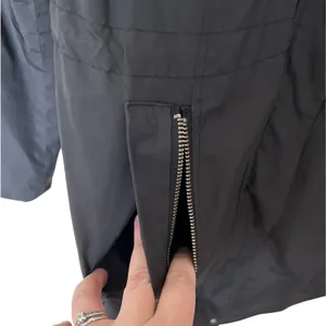 Banana Republic Black‎ Lightweight Hooded Rain Coat Jacket Women's Small GUC thumbnail 3
