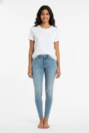👖 American Eagle Outfitters Light Wash Super Stretch Jeggings thumbnail 7
