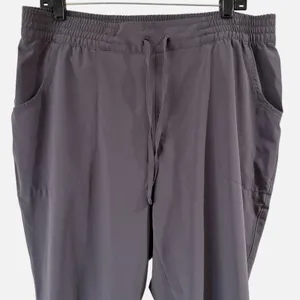 Duluth Trading Joggers Womens L Gray Pier Genius‎ Performance High Rise Pants thumbnail 3