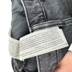Abercrombie Fitch 90s‎ Straight Ultra High Rise Gray Wash Denim Jeans Size 2R 26 thumbnail 7