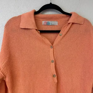 Free People Long Sleeve Picnic Sweater Linen Blend Romper Size XS thumbnail 5