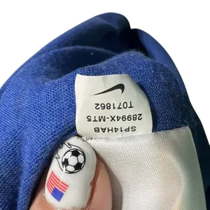 New York Mets Shirt Womens XL Blue MLB Baseball Nike V Neck Stripe Sleeves thumbnail 6