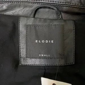 Elodie Black Leather Biker Motorcycle Jacket thumbnail 6