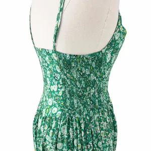 Free People Ready Or Not Floral Maxi Slip Dress Green Size Small thumbnail 9