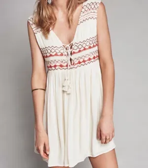 Free People Embroidered Simply Dress thumbnail 1