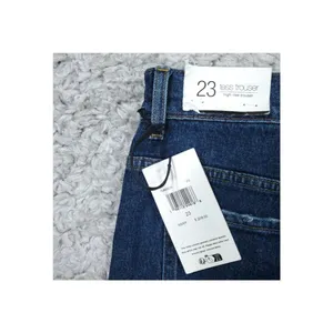 7 For All Mankind Tess Trouser Jeans High Rise Straight Relaxed Blue Size 23 thumbnail 4