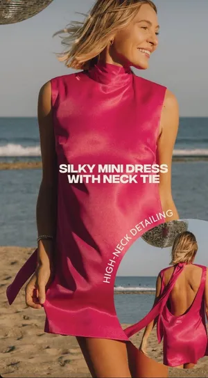 Daily Drills Silky Mini Dress thumbnail 1