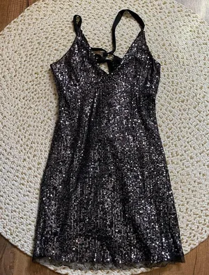 FREE PEOPLE || Gold Rush mini dress thumbnail 4