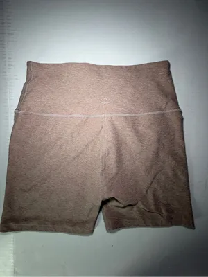 Indiana Hoosiers IU High-Rise Pink-Tan Women’s Bike Shorts with University Logo thumbnail 5
