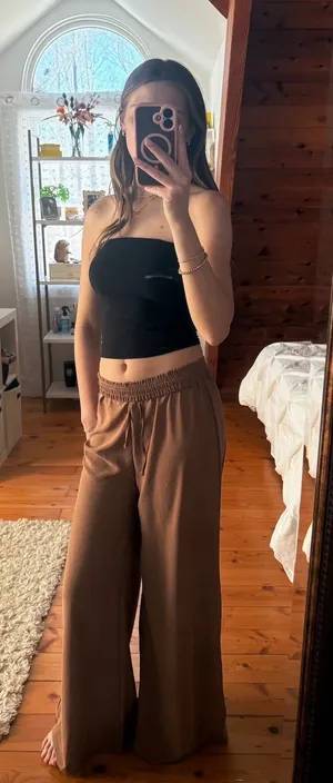 Altar'd State brown flowy pants thumbnail 1