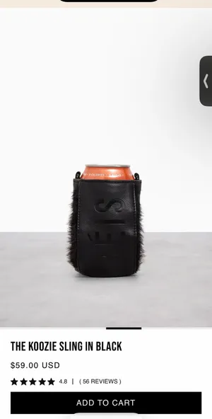 NWT BEIS the Koozie Sling in black thumbnail 3