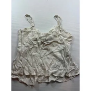 Show Me Your Mumu White Tie Front Peplum Camisole Top Medium Adjustable Straps thumbnail 6