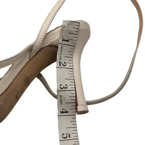 Coach Womens Strappy Leather Espadrille Stiletto Sandals Cream Square Toe Size 7 thumbnail 5