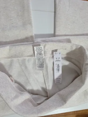 VS PINK Campus Fleece Foldover Flare Sweatpants - Natural Heather - Size S/R thumbnail 9